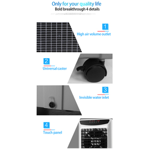 Portable Indoor and Outdoor Air <b>Cooler</b> Fan Air Conditioners With 3 Speed Settings 42L Water Cooled Portable air Conditioner - Product Image 6