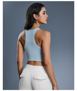 Camisetas sin mangas cortas sin mangas sexis para mujer, <span class=keywords><strong>camiseta</strong></span> sin mangas de entrenamiento, <span class=keywords><strong>camiseta</strong></span> atlética de verano, ropa de verano para chicas adolescentes - Product Image 4