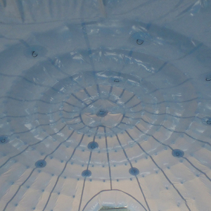 6M <span class=keywords><strong>Air</strong></span> Strakke Grote Koepel Opblaasbare <span class=keywords><strong>Bubble</strong></span> Tent Met <span class=keywords><strong>Led</strong></span> Verlichting Geplaatst Binnen Via Ritsen Met Clear Pvc Buiten voor Tentoonstelling - Product Image 6