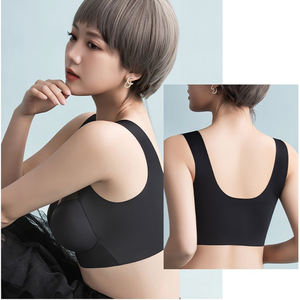 Soutiens-gorge respirants de couleur unie pour femmes, grandes tailles, maintien supérieur, confortables, sans armatures, en nylon, pour yoga, fitness et usage quotidien, adaptés aux 4 saisons. - Product Image 4