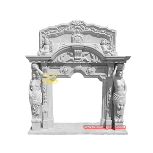<span class=keywords><strong>Cheminée</strong></span> en marbre blanc moderne Sculpture d'art personnalisée en bois de <span class=keywords><strong>grande</strong></span> <span class=keywords><strong>cheminée</strong></span> décorative <span class=keywords><strong>Insert</strong></span> autoportant pour l'intérieur - Product Image 1