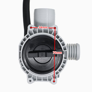 Pompe de vidange pour lave-linge Yuanyi, longueur 155 mm, hauteur 35 mm, moteur 220 V, accessoire pour pompe à eau de tambour - Product Image 2