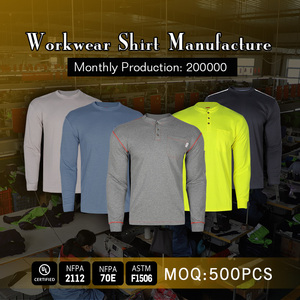 建設作業服リフレクターfrシャツhivisシャツ長袖作業服視認性の高い男性用リフレクティブシャツ - Product Image 2