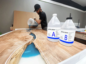 Epoksi sanat reçine kiti 1 galon reçine epoksi kristal temizle a ve B epoksi reçine ve sertleştirici için DIY zanaat döküm ve kaplama - Product Image 2