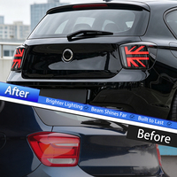 Conjunto de Luces Traseras LED KGKB para BMW Serie 1 F20 2012-2014, Diseño Union Jack, Señal de Giro Secuencial LED, Encendido Dinámico, Conexión Plug & Play