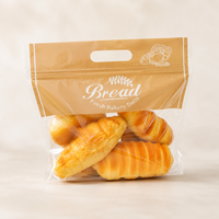 Bolsa de Plástico con Cierre Zip, Resistente a la Humedad, para Pan Tostado de Supermercado, con Impresión en Huecograbado