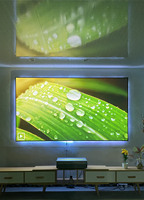 Écran de projection Yinzam Anti-Lumière 8K UST 120 pouces ALR à cadre fixe 16:9 pour projecteur 3D portable à longue portée