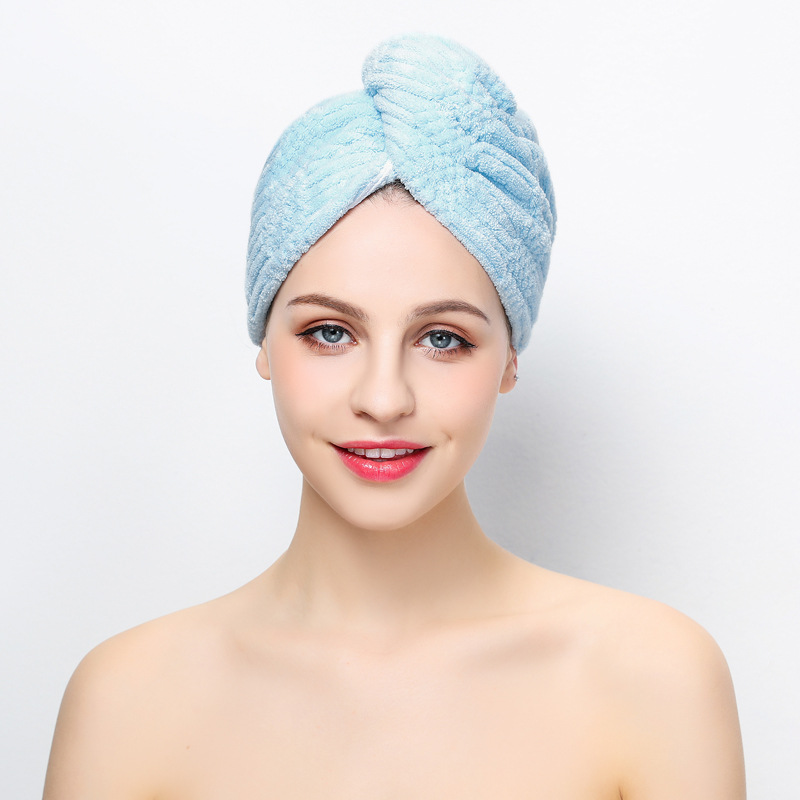 Wholesale Super absorbent microfiber hair towel wrap of microfiber hair turban towel for hair wrap towel