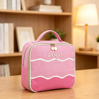 Sac à lunch en polyester avec logo personnalisé, sac isotherme portable, sac de rangement pour aliments isolé pour pique-nique et voyage