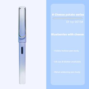 New Ins High-Appearance Level Estudantes Especiais 0.38EF Primary Cheese Mochi <span class=keywords><strong>Fountain</strong></span> <span class=keywords><strong>Pen</strong></span> Plástico para Escrever Finanças para Crianças - Product Image 2