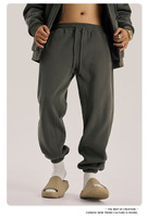 Pantalon de survêtement homme personnalisé brodé style urbain, gaufrage 3D, respirant, anti-boulochage, cordon de serrage, molleton épais
