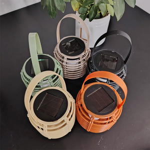 Lámpara Solar de Jardín Hejia de 40W con Interruptor Inductivo, Redonda, de Mimbre, LED, Exterior, Impermeable, Portátil, para Césped - Product Image 3