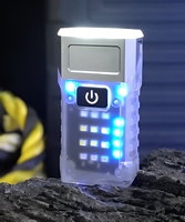 Lampe de travail LED magnétique 2-en-1 mini, rechargeable USB-C, étanche IP44, rotative, à fixation frontale, pour réparation d'urgence