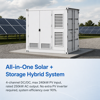 BESS Terkontainerisasi Berpendingin Cair Hibrida 250kW 1000kWh yang Disesuaikan untuk Proyek Penyimpanan Baterai Industri