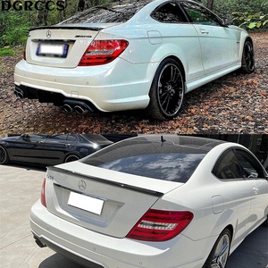 สปอยเลอร์หลังคาร์บอนไฟเบอร์ทรง AMG สำหรับรถยนต์ C-Class W204 4 ประตู ปี 2007-2014 ทำจากคาร์บอนไฟเบอร์ - Product Image 2