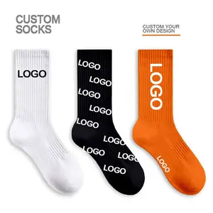 Socks Men Custom Logo Design Anti Fungal Silver Sport Grip Football Fuzzy Novelty Men Dress Colorful Happy Funny Socks