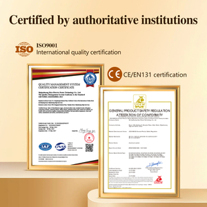 Scala Pieghevole in Acciaio a 3 Gradini CE con Gancio Portautensili, per Uso Domestico, <span class=keywords><strong>Cucina</strong></span>, Soffitta, Palestra, Bagno, Capacità di Carico 150kg, per Magazzino - Product Image 4