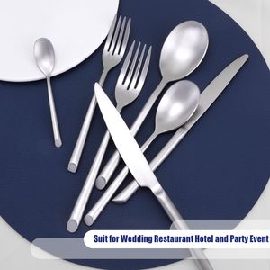 New Promotion Hot Style Contemporary Mirror Silver <b>Flatware</b> Sets Cutlery for Trendy Table Settings - Product Image 6