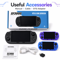 Console de Jeu Rétro Portable Open-Source SF3000 avec Plus de 20000 Jeux, Manettes Doubles, RPG, Batterie 3000mAh, Écran IPS