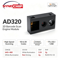 Module de scanner de codes-barres 1D 2D QR intégré AD320 CMOS USB TTL 232 haute vitesse pour kiosque, TPV, contrôle d'accès, armoire - En stock