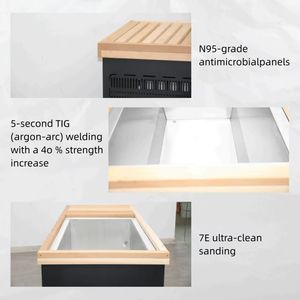 Profesyonel kurtarma merkezleri için Chiller ve filtre ile sanayi favori bağlantısız kırmızı sedir soğuk dalma buz banyosu küvet - Product Image 5