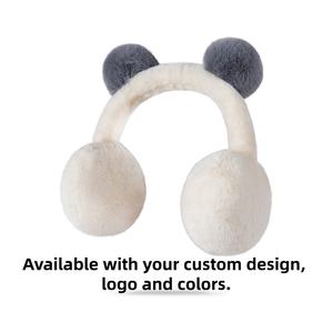 Cache-oreilles en peluche chauds et mignons pour enfants, pour l'automne et l'hiver, utilisation en extérieur, 100% polyester - Product Image 4