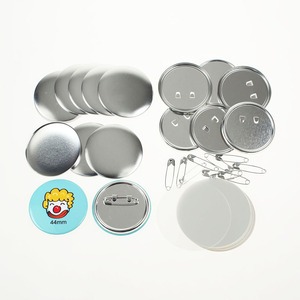 Wholesale High Quality Round <strong>44mm</strong> DIY Metal Safety Pin <strong>Button</strong> <strong>Badge</strong> - Product Image 1