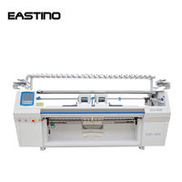 1. Machine à tricoter plate informatisée 2+2 à quatre systèmes et fonctions complètes ESJX/452S pour la production de cols côtelés
