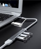 Dispositivo de Expansión USB Dos en Uno, Concentrador de Red, Base de Expansión Multifuncional, Divisor de Computadora, USB 3.0