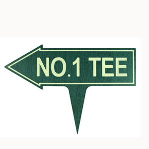 Señalización Personalizada para Campos <span class=keywords><strong>de</strong></span> Golf con Estacas, Señales <span class=keywords><strong>de</strong></span> Dirección para Carritos <span class=keywords><strong>de</strong></span> Madera y Plástico Resistentes a la Intemperie - Product Image 1