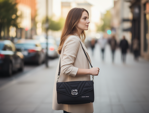 Borsa Tote da Donna con Doppio Manico in Microfibra Pelle Sintetica Tinta Unita Chiusura con Cerniera per Uso Quotidiano Tutte le Stagioni - Product Image 2