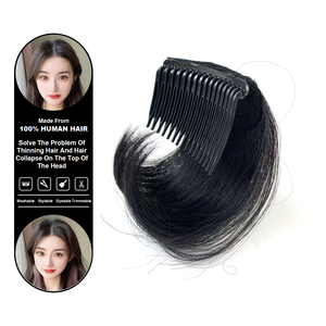Extensions <span class=keywords><strong>de</strong></span> cheveux humains Remy indiens 100% pour femmes avec <span class=keywords><strong>clip</strong></span> sans capuchon pour volume avec application facile - Product Image 1