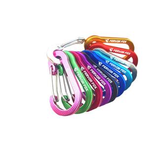 Mosquetón de Aluminio Fervor Fox en Forma de Calabaza, Capacidad de Carga de 5 kg, Gancho para Mochila de Exterior con Logotipo Grabado con Láser para Equipo de Escalada - Product Image 1