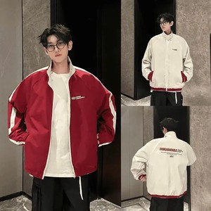 Chaqueta cortavientos con cremallera de peso pesado Diseño de bloqueo de color para aspecto de calle urbana Hecho en Vietnam - Product Image 3