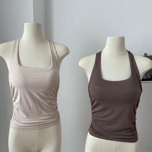 BM New - style Sexy Halter Neck Camisole almohadillas de sujetador integradas para mujeres <span class=keywords><strong>Top</strong></span> <span class=keywords><strong>Bandeau</strong></span> interior de moda para la temporada de otoño para el verano - Product Image 5