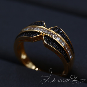 Counterattack Series Alloy Inlaid with <b>Crystal</b> and Rhinestone Vintage <b>Ring</b> Bracelet 925 Silver Jewelry - Product Image 4