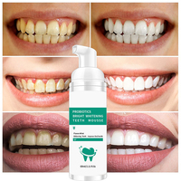Vente en gros de Mousse de blanchiment des dents, lavage de la bouche au goût de menthe, haleine fraîche, hygiène buccale, blanchiment des dents, Mousse personnalisée