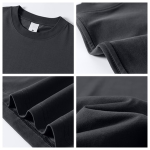 T-shirt graphique personnalisé imprimé, coupe oversize à épaules tombantes, en coton épais 300 g/m², 100 % coton, style streetwear, vente en gros TKAN913 - Product Image 2