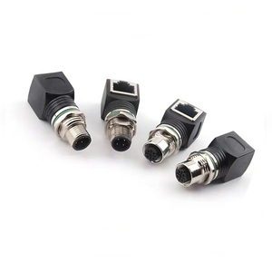 <span class=keywords><strong>4</strong></span> ขา 8 ขั้ว A BD การเข้ารหัส M12 ถึง RJ45 อะแดปเตอร์ตัวเชื่อมต่อตรงชายหญิง - Product Image 3