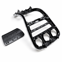 Garniture intérieure en fibre de carbone sergé brillant sur mesure OEM avec ouvertures de précision pour console centrale automobile
