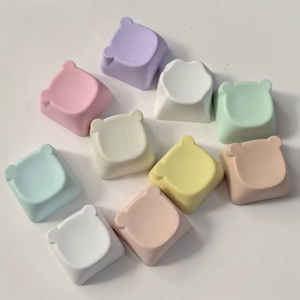 Aflion – Nouveaux capuchons de touches vierges multicolores en forme de tête d'ours, compatibles MX Cross, durables, en PBT, pour clavier mécanique par sublimation - Product Image 5