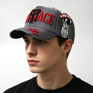 Cappellino da Baseball Sportivo Personalizzato a 5 Pannelli con Logo Ricamato, Cappello da Golf con Cordino, Ricamo a Mano, Stile Formale, Caratteristiche Tecniche del Tessuto Comune - Product Image 1