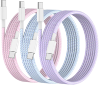 Cable USB-C a USB-C de 100W para Samsung y Xiaomi, Cable de Carga Rápida PD para iPhone 14, 13, 12, 0.9m/1.8m, Cable de Datos y Carga de 5A