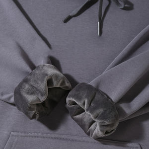 Wholesale High Quality 400g Chinese Cotton Fleece Hooded <b>Jumper</b> Custom Logo off Shoulder Print Pattern Fashion for Men Women - Product Image 4