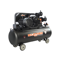 Compresseur d'air industriel 10HP 7.5kw à entraînement par courroie 180L 900L/Min Portable 380v pompe à moteur à piston lubrifié refroidi par air