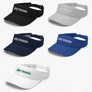 Custom Embroidered Sun Visor Play Tennis Team Gifts Sunhat Baseball Caps Tennis Club Matching Apparel Beach Party Gift - Product Image 2