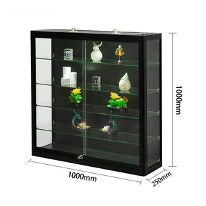 Vitrine murale <span class=keywords><strong>en</strong></span> <span class=keywords><strong>verre</strong></span> éco-responsable, éclairée par LED, facile à nettoyer, personnalisable, avec <span class=keywords><strong>étagère</strong></span>s <span class=keywords><strong>en</strong></span> <span class=keywords><strong>verre</strong></span> trempé multicouches - Product Image 6