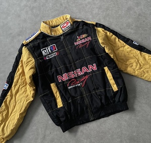 Giacca da Moto Personalizzata da Uomo di Alta Qualità Stile Rétro Vintage Nascar da Corsa Automobilistica - Product Image 3