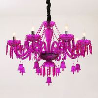Lustre en cristal luxueux européen, lampe à bougie jaune, lumière chaude, salon et chambre à coucher, restaurant, hôtel, villa