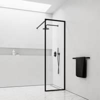 Écran de douche en verre Vente à chaud Porte de douche Design moderne Portes de douche Cadre en aluminium Walk in Style
